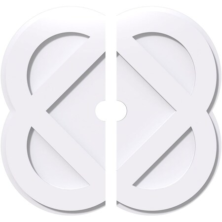Ekena Millwork Charlotte Architectural Grade PVC Ceiling Medallion, 30"OD x 3"ID x 12"C x 1"P, Two-Piece CMP30CE2-03000